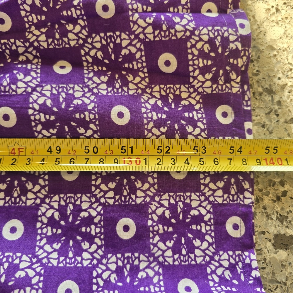 Women's Summer Printed Sz.S/M Vacation Bohemian Long Dress Purple.E183 - Picture 8 of 10